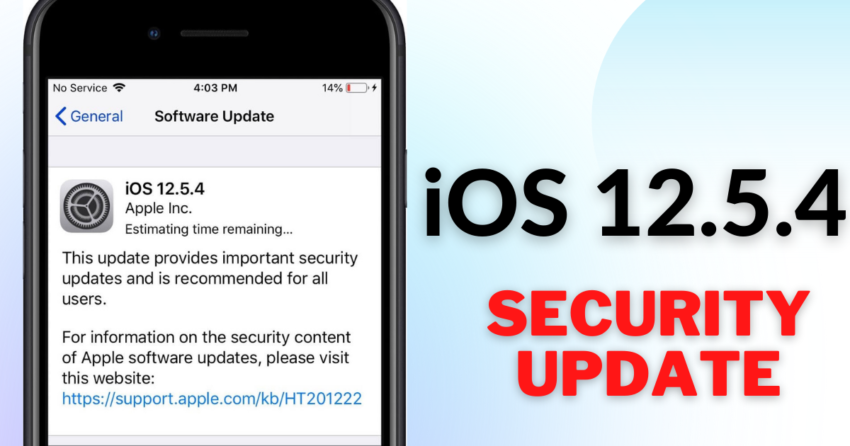 security content of iOS 12.5.4